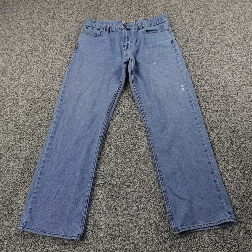 VTG Big Mac Jeans Mens 32X28 Blue Denim Straight Workwear Work Grunge 90s Y2K
